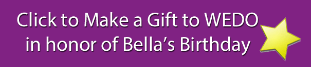 Bella Birthday Donate Button